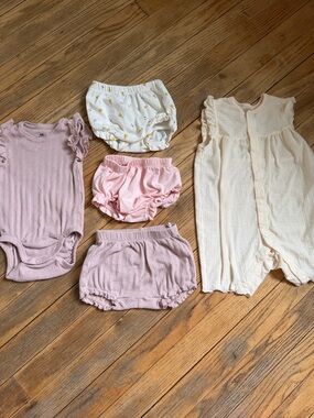 6M Summer Bundle 5pc Baby Outfit Set Matching Set Shorts Romper